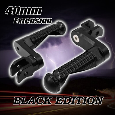 MPRO 1.5 inch Adjustable Black Front Foot Pegs For DIAVEL CARBON 11-15 16 17 18