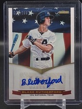 2012 USA Baseball 15U National Team Autograph Card Blake Rutherford Auto /299
