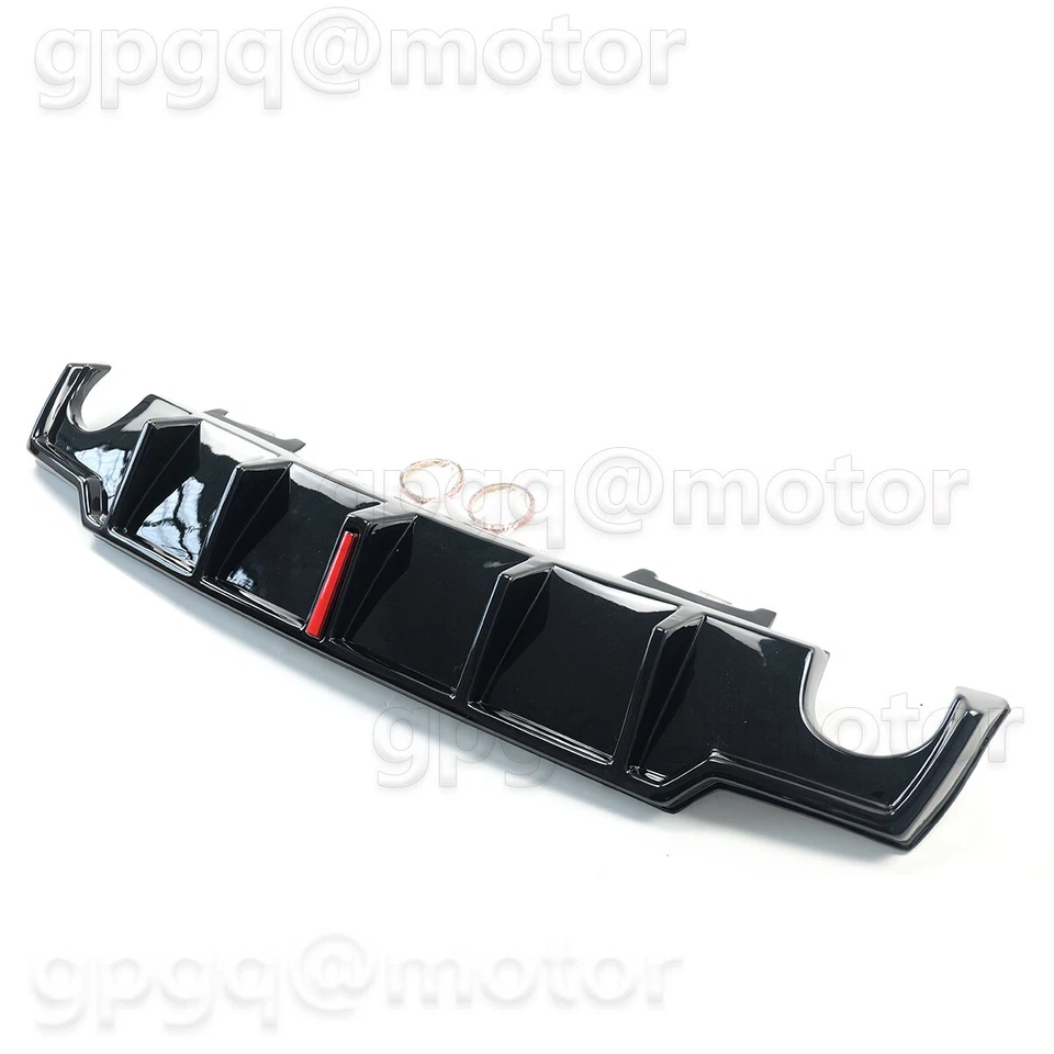 Kit difusor de parachoques trasero LED negro brillante estilo JDM para Lexus IS250 IS350 2006-13 Foto 4 de 4