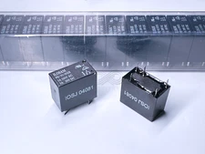 2X IRJ-1C-D12S ILOSAM Miniature PCB Power Relay 12VDC SPDT 3A 250VAC/30VDC 5-Pin