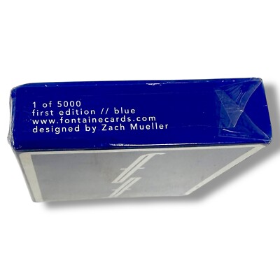 Fontaine Playing Cards Blue Supreme Back 1st Edition Sealed 1/5000