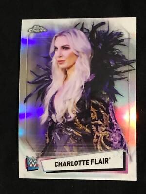 CHARLOTTE FLAIR #12  - 2021 TOPPS CHROME WWE - REFRACTOR