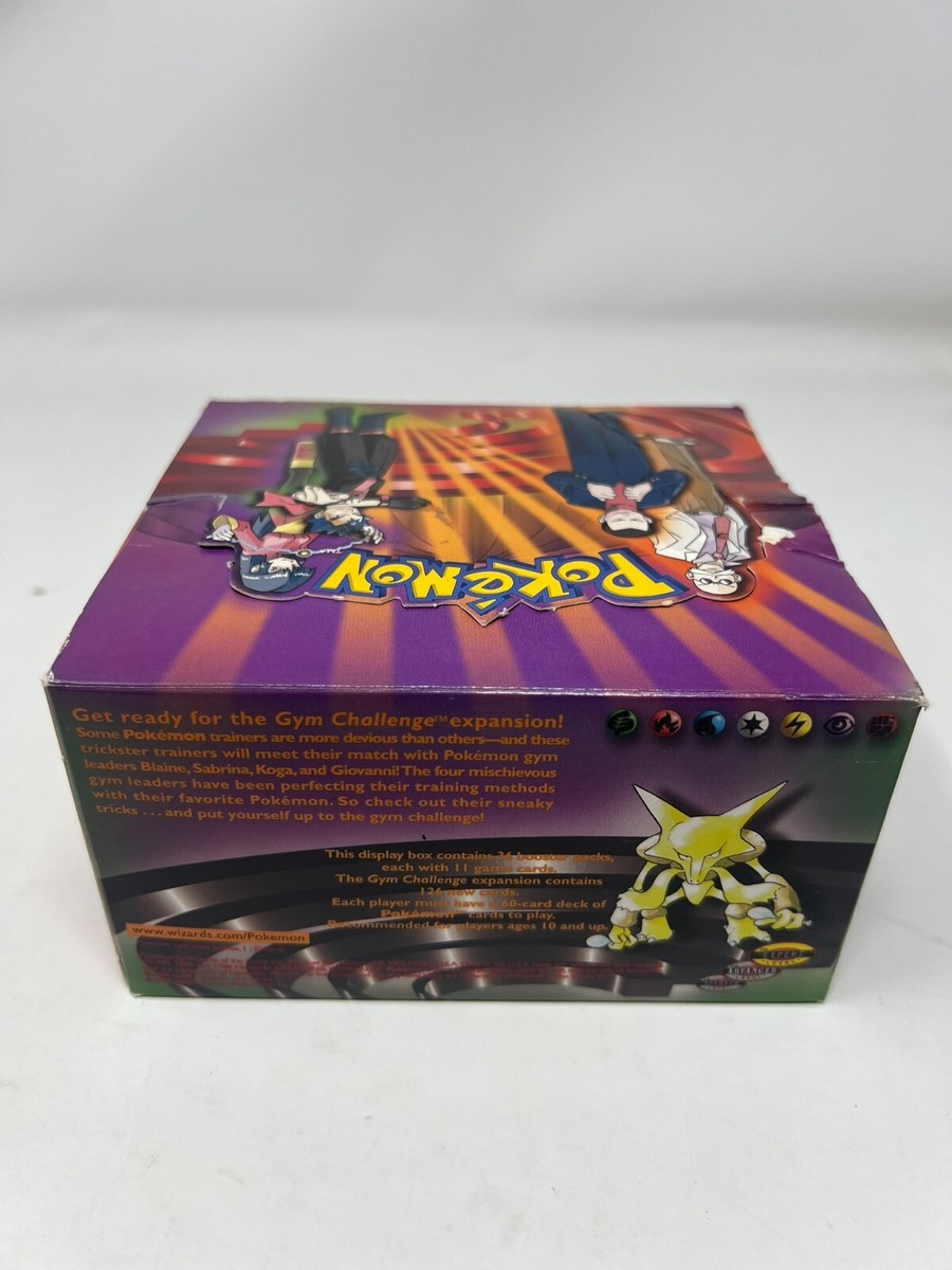 EMPTY GYM CHALLENGE UNLIMTED WOTC Booster Box (NO POKEMON CARDS