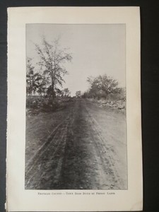 1915 photographic plate old town road Franklin County built by prison labor NY