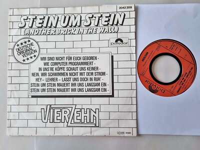 Vierzehn - Stein um Stein 7'' Vinyl/ CV Pink Floyd - Another brick in the wall
