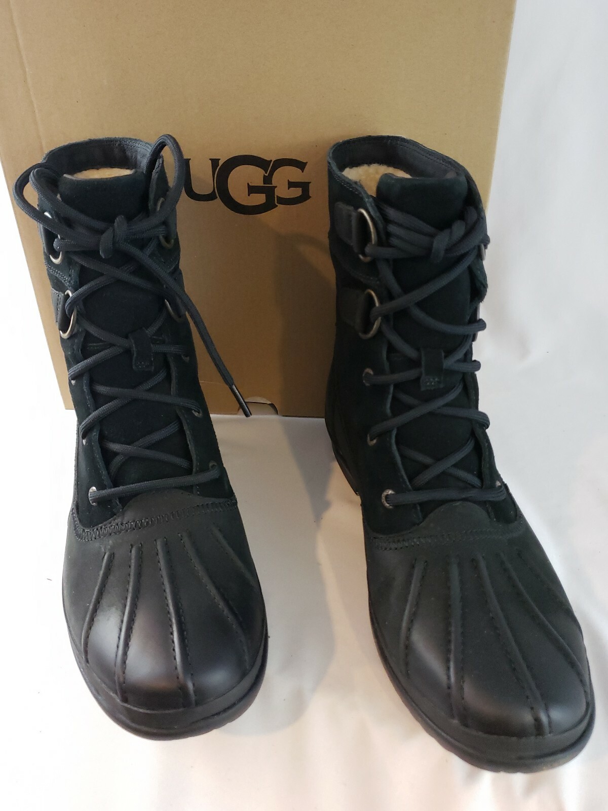 ugg duck boots black