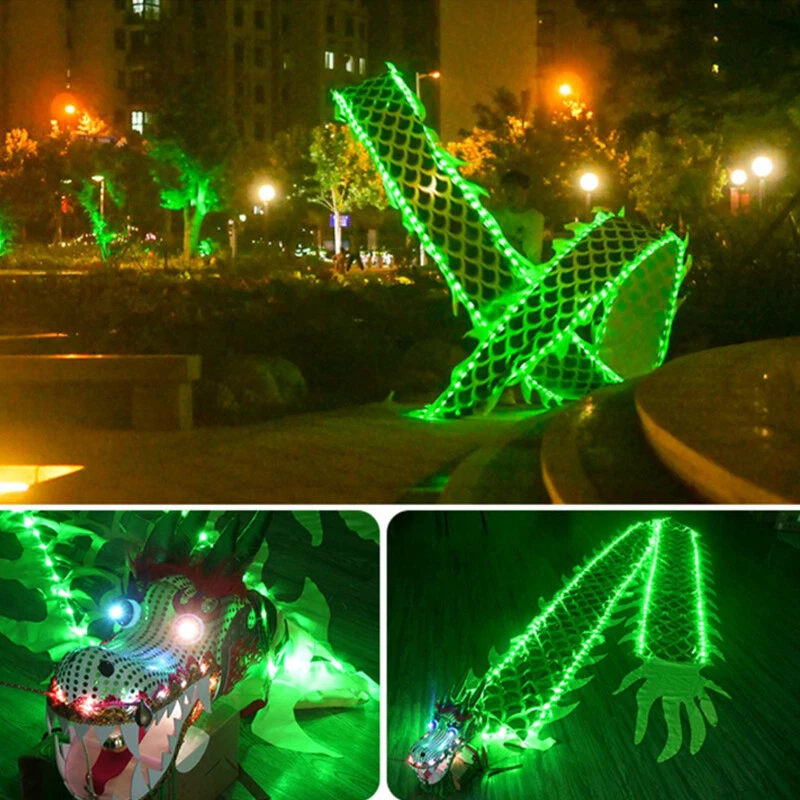 Chinese Style Dragon Dance Props With Light Children Performance Props Gift NEW - Image 4 of 4