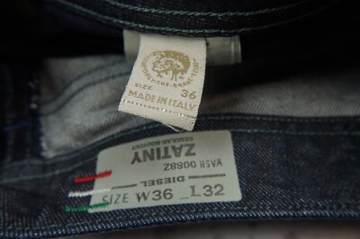DIESEL ZATINY 88Z 0088Z JEANS DENIM BOOTCUT W36 L32 36x32 36/32