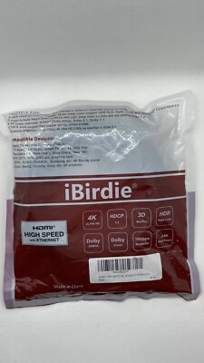 iBirdie 4K HDR HDMI Cable 20 Feet in-Wall CL3 Rated 4K60Hz. New