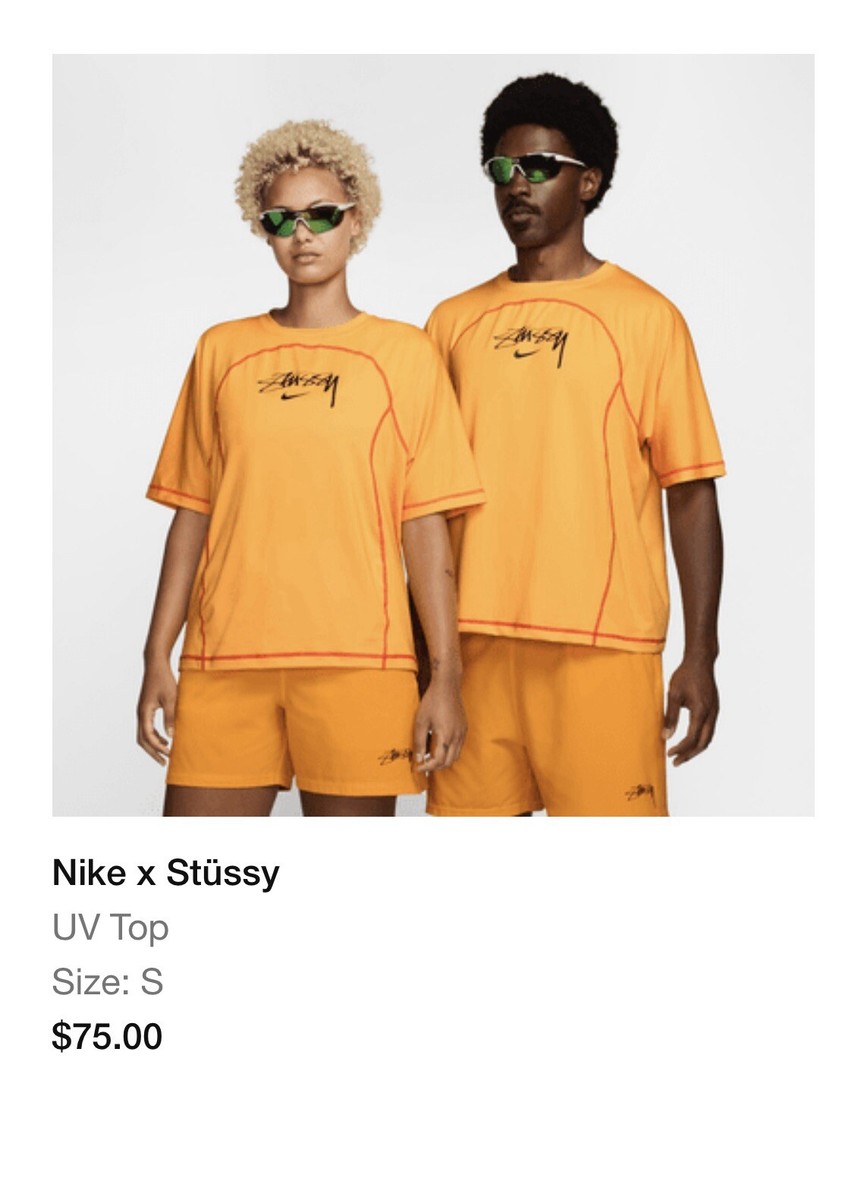 Nike X Stussy UV Crew Top Sundial Orange (FZ5756717) - Size Nike X Stussy UV Crew Top Sundial Orange (FZ5756717) - Size