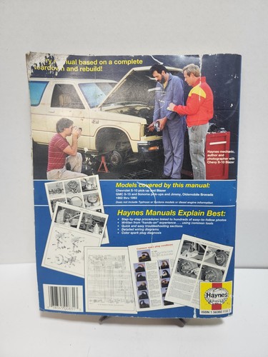 Haynes 1982-1993 Chevy Chevrolet S-10 GMC S-15 Truck Service Repair Manual 24070 - Picture 2 of 4