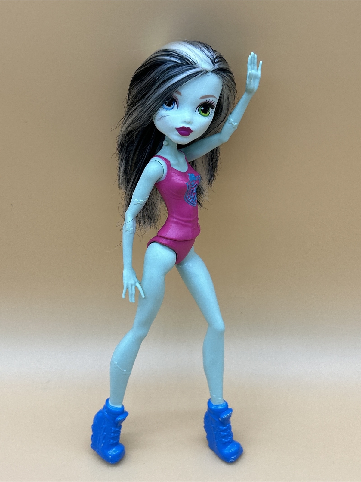 Muñeca Monster High Frankie Stein 2015 DNV66 desnuda para única clase con cuerpo pintado