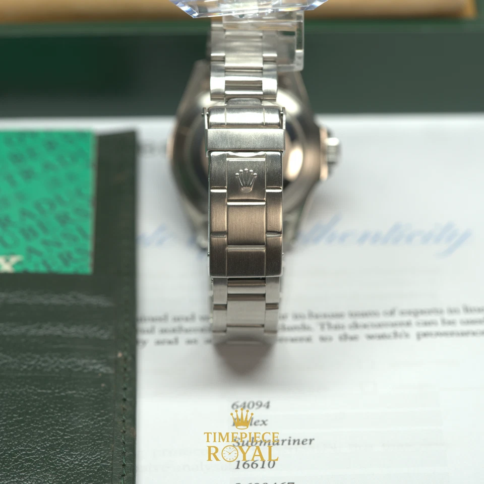 Rolex Submariner Date 16610 | Tritium Dial | Box Booklet Hang Tag | 40mm Vintage - Image 3 of 4