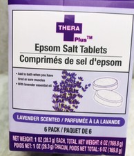 6 packs of Thera Plus Lavender Epsom-Lavender Scented/1o Each