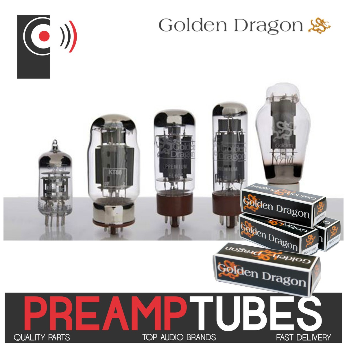 GOLDEN DRAGON Premium PREAMP Tubes / valves ECC81 82 83 6SL7GT