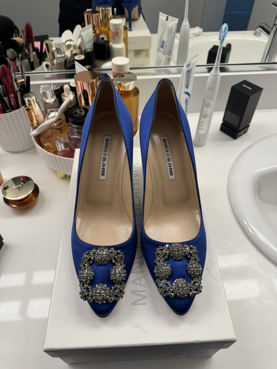 Manolo Blahnik Hangisi 70mm. Size 39 | eBay