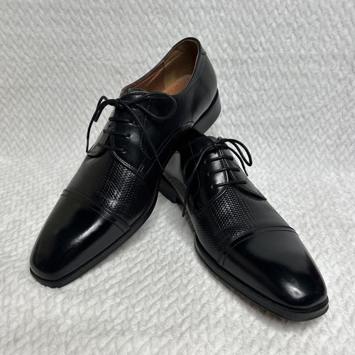 Florsheim Men's Belfast Cap Toe Oxford Leather Shoes 14228-001 Black 10 M