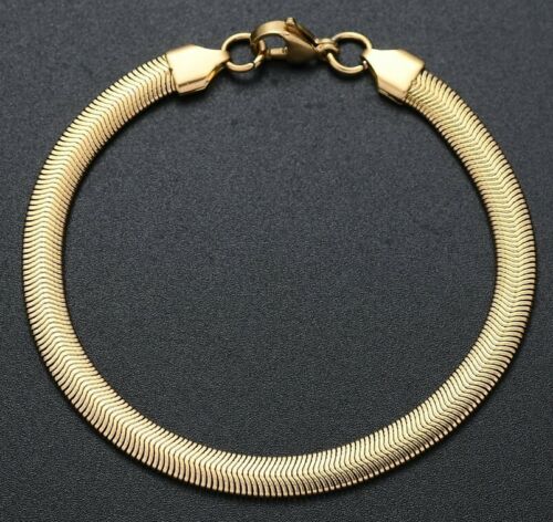 Edelstahl Armbänder Massiv Panzer Figaro Schlangen Königs-Armband Herren Damen - Bild 25 von 40