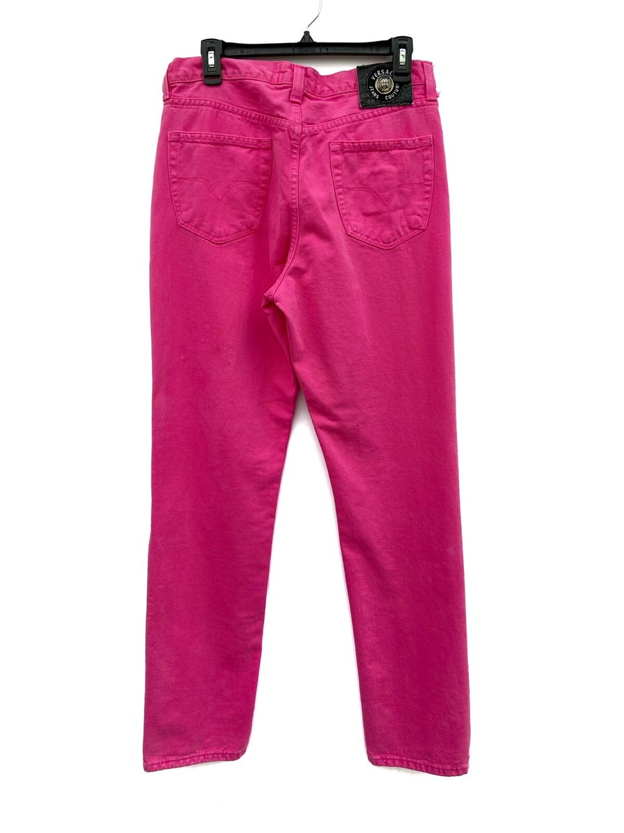 Vintage 90s Versace Jeans Couture Bubblegum Pink High