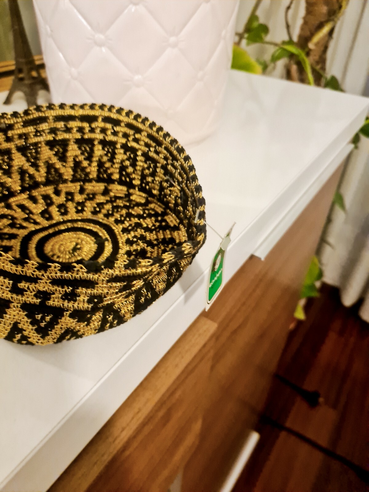 El Corté Inglés cesta decorativa nueva con etiqueta Aufbewahrungskorb panier