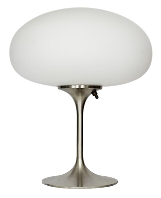 Tall Stemlite Table Lamp by Designline in Brushed Chrome-Mid Century Retro Lamps