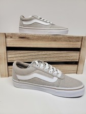 VANS WARD LO Womens Size 6 Taupe CANVAS Sneaker Shoes Tan Low