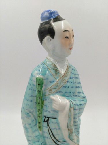 Antique / Vintage Chinese Famille Man Figurine Statues Porcelain China - Picture 10 of 12