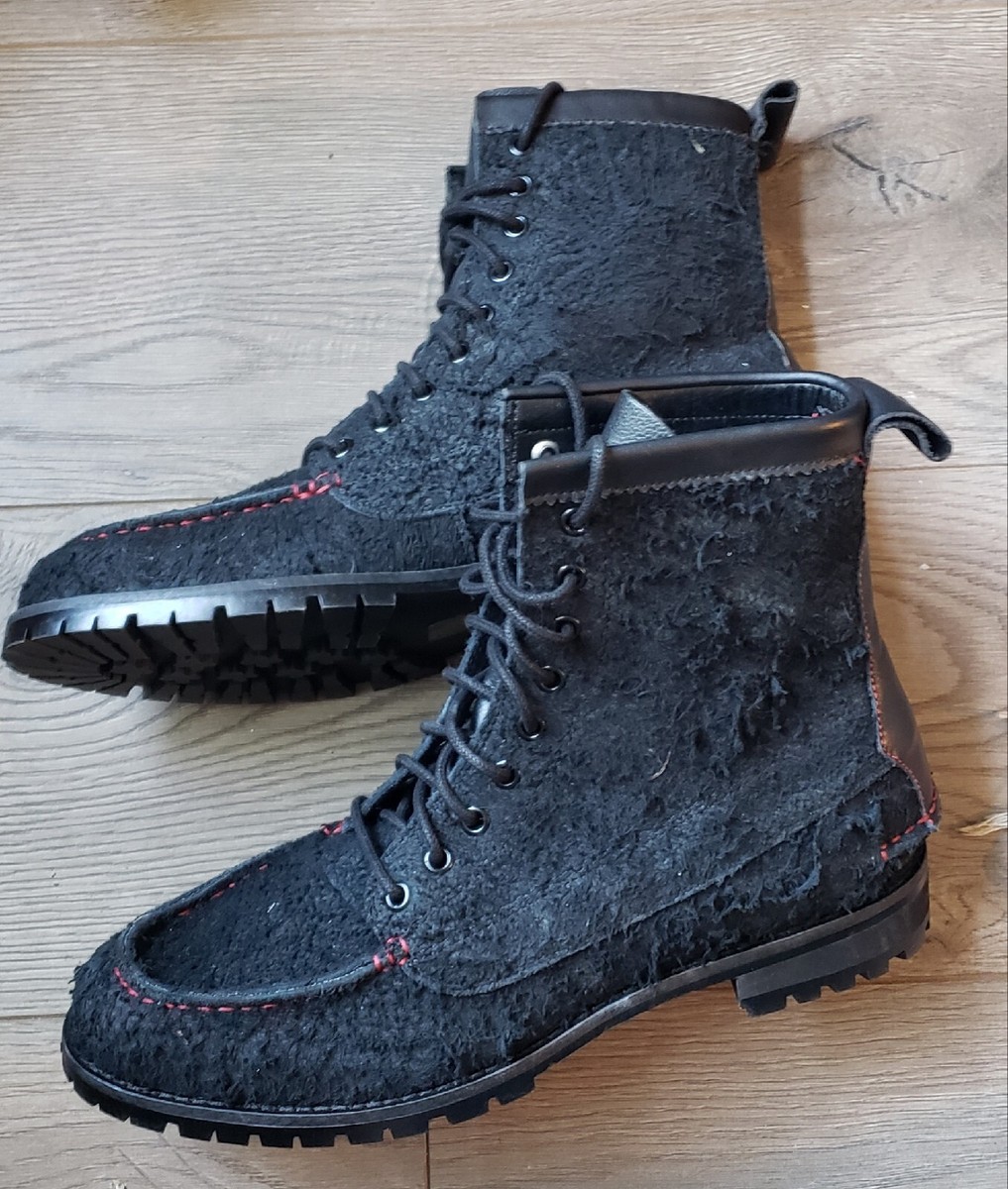 Urban Outfitters Mens Hairy Suede Ankle Lug Boots Sz 10  display picture 1