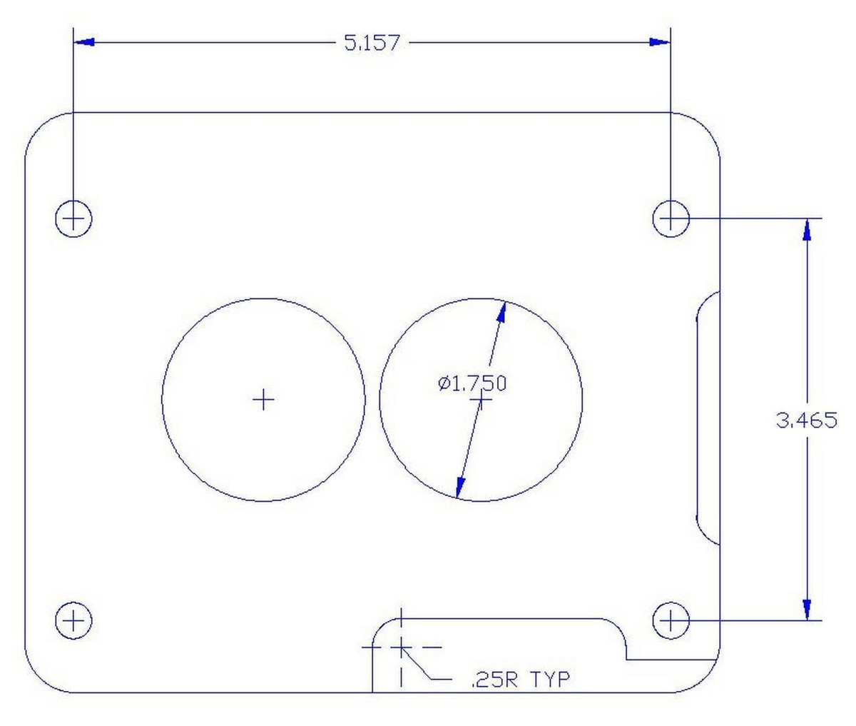 Canton 85-040 Carb Spacer Phenolic Adapter 1 Canton 85-040 Carb Spacer Phenolic Adapter 1