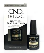 CND Shellac No-Wipe+ Top Coat .42 fl. oz/ 12.5 mL