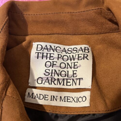 Veste neuve taille XS Free People Dancassab Maria 100% cuir fait main daim marron - Photo 6 sur 6