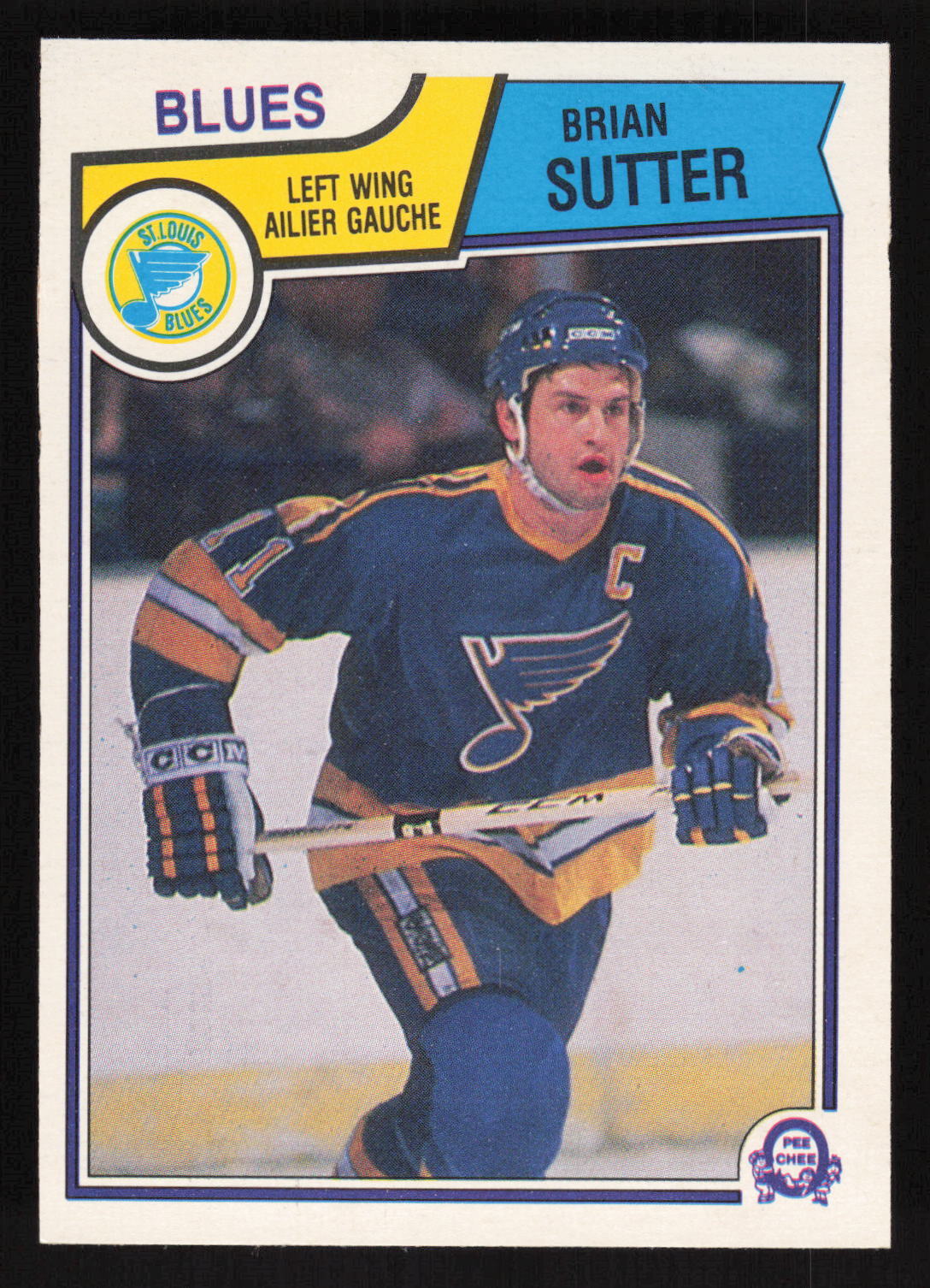1983-84 O-Pee-Chee #320 Brian Sutter Card TCCCX
