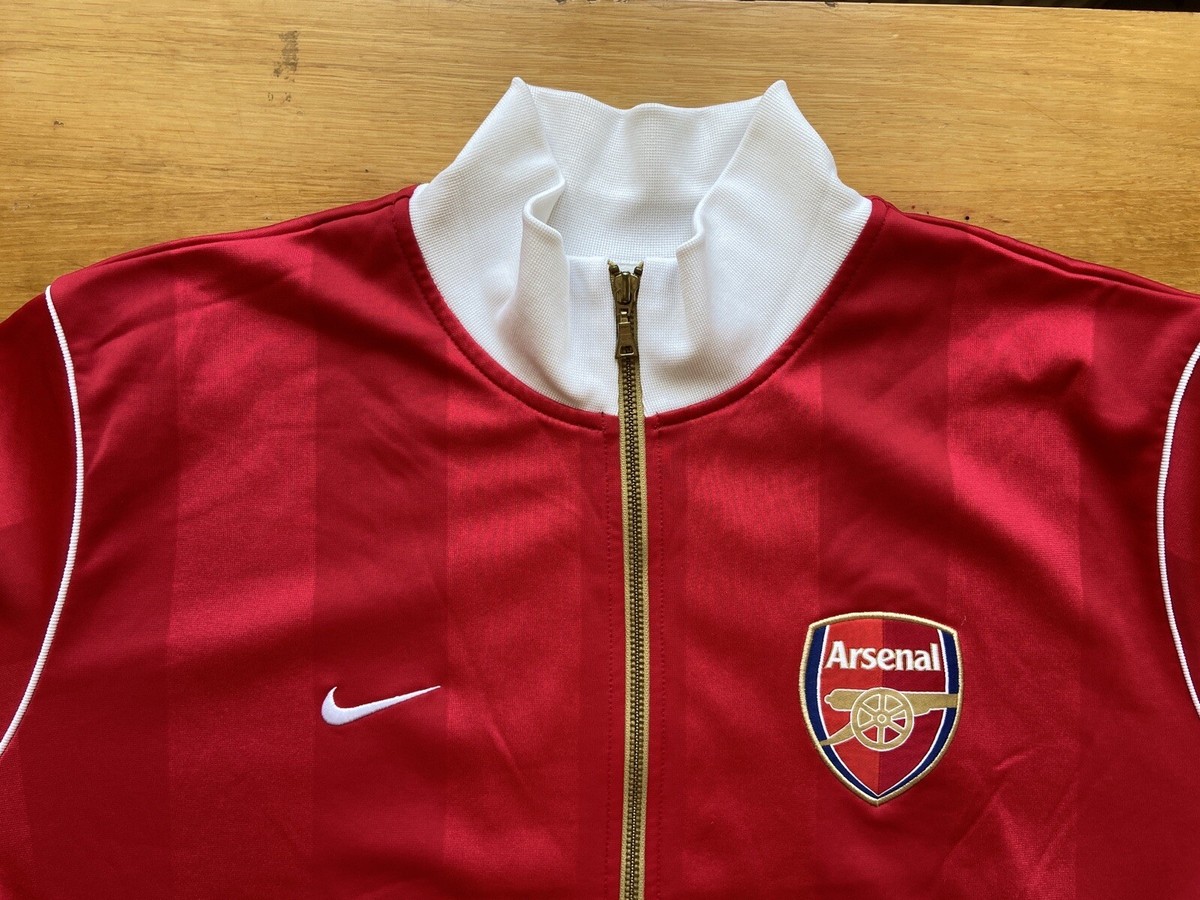 ARSENAL 2005 2006 2007 FOOTBALL SOCCER TRACK JACKET NIKE sz ARSENAL 2005 2006 2007 FOOTBALL SOCCER TRACK JACKET NIKE sz