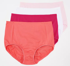 Jockey - Smooth Effects Brief Set of 4 Panties - Tropical Punch