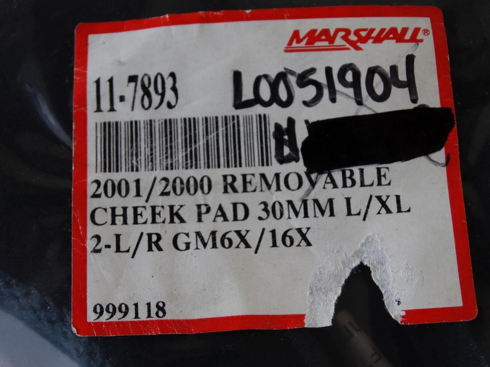 Marshall 11-7893 脊垫 30 毫米 2001/2000 L/XL 2-L/R GM6X/16X — 第 2/3 张图片