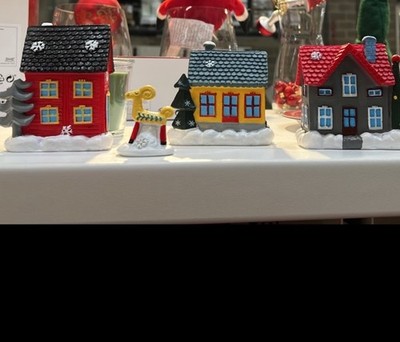 Ikea Vinterfint Dorf Weihnachtsdorf Deko Häuser  Baum 8er Set Neu 105.273.32
