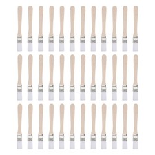 36Pcs 5.3" Paint Brush 0.6" Width Soft Nylon Bristle with Wood Handle White