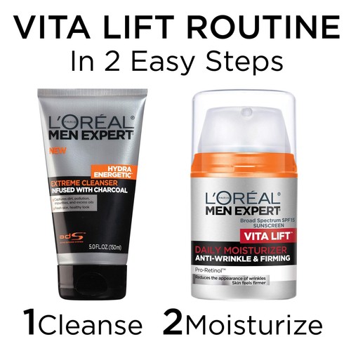 L'Oreal Paris Men Expert Vitalift Anti-Wrinkle & Firming Face Moisturizer wit... - Picture 5 of 5