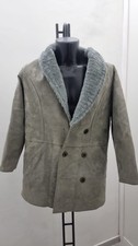 Giacca cappotto uomo pelle grigio taglia L mod. AN211