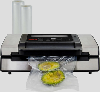 Nesco Deluxe Food VS-12 Vacuum Sealer 130 Watts Kits Bag & Viewing Lid Compact