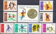 Poland 1968 Olympics,Sport,Athletics,Basketball,Jump,Javelin,Cycling,Fencing,MNH