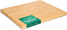 30" X 25" Butcher Block Countertop, Solid Beech Hardwood Kitchen Countertop