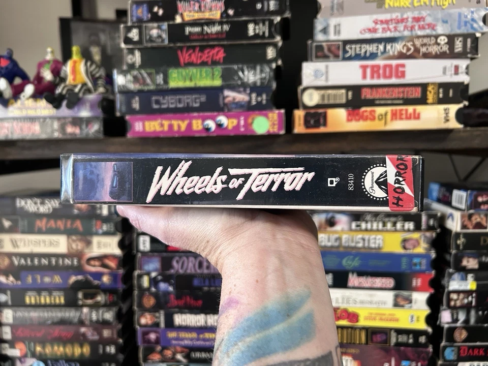 Wheels Of Terror VHS Tape Rare Horror Cult Film Killer Car HTF OOP 90s Weird - Image 2 of 4