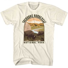 National Parks - THEODORE ROOSEVELT LANDSCAPE SHAPE Adult Shirt