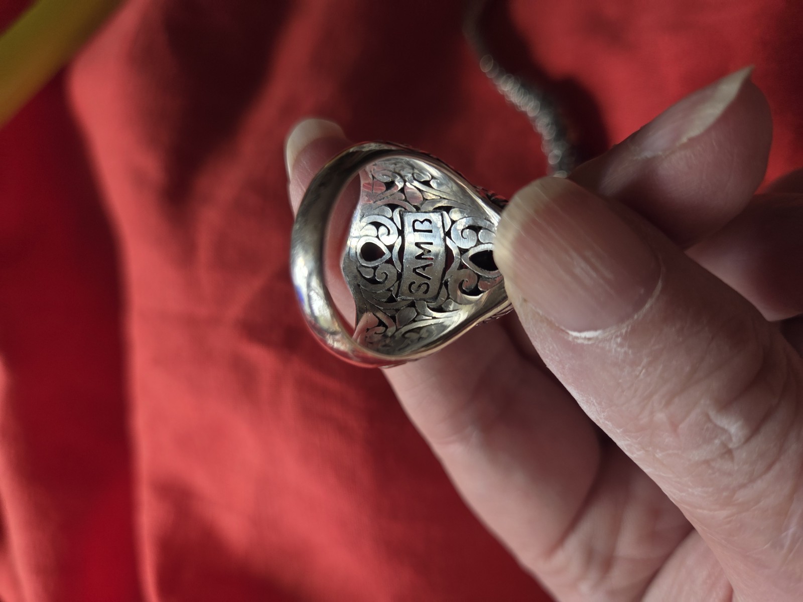 Samuel Benham 3 Stone Ring - image 7