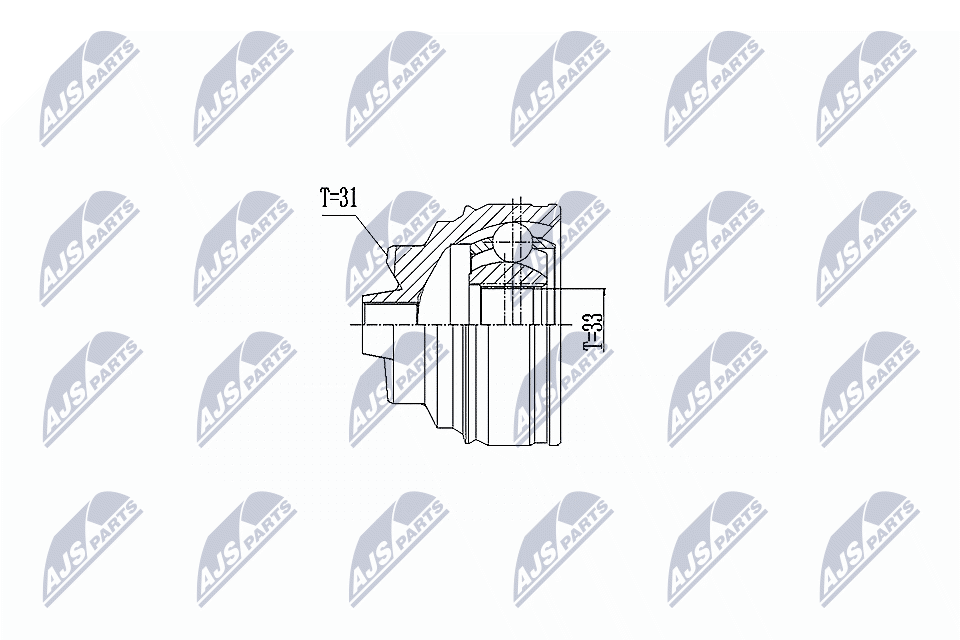 N.T.Y. NPZ-BM-011.NTY Joint Kit, drive shaft for BMW