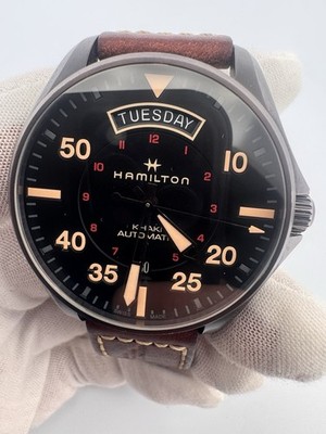 Hamilton H64605531 Khaki Aviation Day Date Automatic Pilot Watch