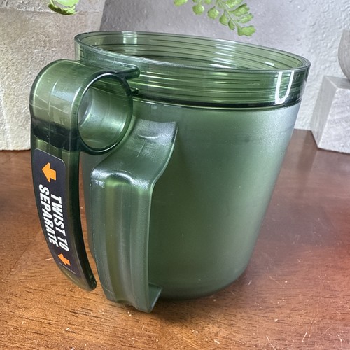 Stanley Combination Bowl And Mug Green 32 oz Discontinued Camping Space Saving - Picture 5 of 14
