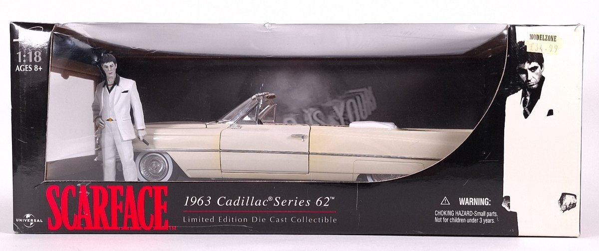 スカーフェイス Scarface 1963 Cadillac 1/18　jada Scarface 1963 Cadillac Series 62 Tony Montana diecast 1:18 Jada