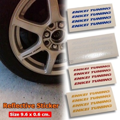 Enkei Tuning-Aufkleber, reflektierend, für Räder, JDM-Stil, gestanztes...